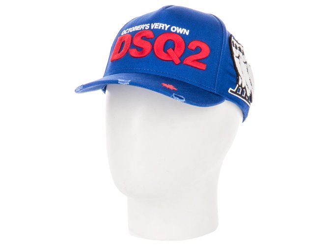 Dsquared2 x Casquette avec logo OVO Coton Bleu  ref.275576